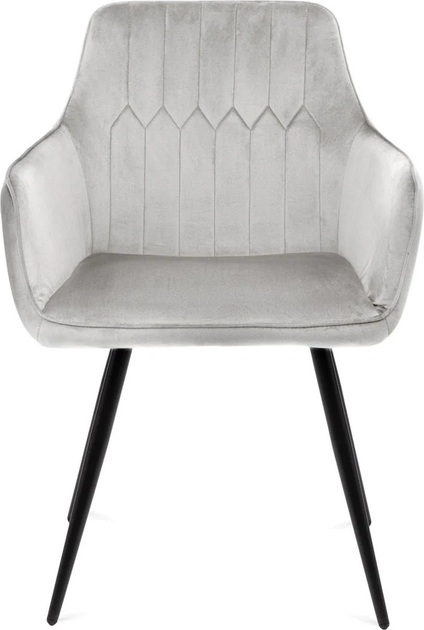 Krzesło do kuchni i salonu HOMLA ETIENNE 56 x 61 x 86 cm Light Grey (5904183847337) - obraz 2