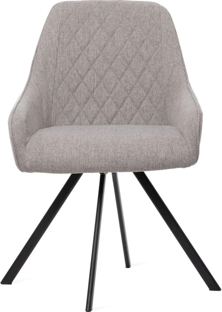 Krzesło do kuchni i salonu HOMLA LAURENT obrotowe 54 x 55 x 85 cm Grey (5904183847399) - obraz 2