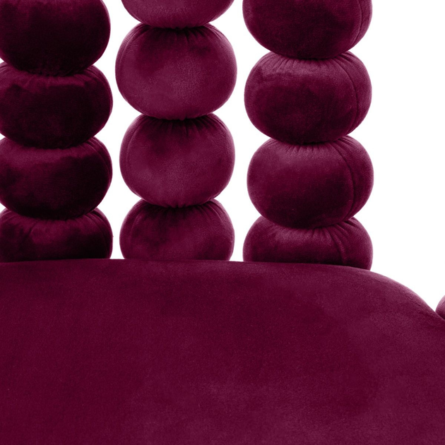Стілець для кухні та вітальні HOMLA BUBBLE BEAM 56.5 x 52 x 87 см Burgundy (5904183871844) - зображення 6