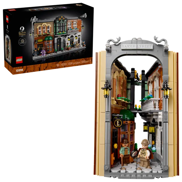 Конструктор LEGO Icons Шерлок Холмс: Книжковий куточок, 1359 ел. 10351 (5702017824475) - зображення 8