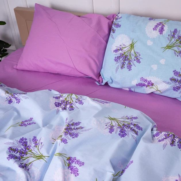 Комплект постільної білизни MirSon Бязь 17-0130 Lavender sea 175х210 см (2200001637139) - зображення 2