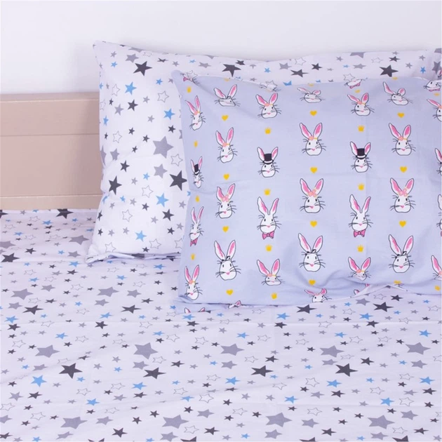 Комплект постельного белья MirSon Бязь 17-0527 Bunnies Двуспальный (2200003669459) - Фото 5 Комплект постельного белья MirSon Бязь 17-0527 Bunnies Двуспальный (2200003669459) - изображение 5