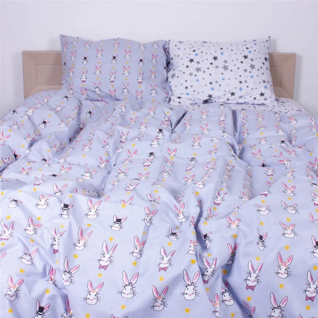 Комплект постельного белья MirSon Бязь 17-0527 Bunnies Двуспальный (2200003669459) - Фото 7 Комплект постельного белья MirSon Бязь 17-0527 Bunnies Двуспальный (2200003669459) - изображение 7