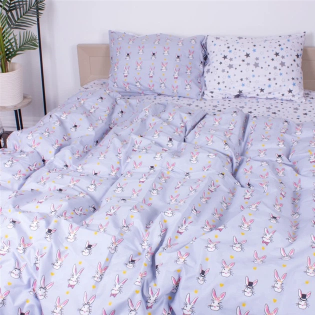 Комплект постельного белья MirSon Бязь 17-0527 Bunnies Семейный (2200003669473) - изображение 4