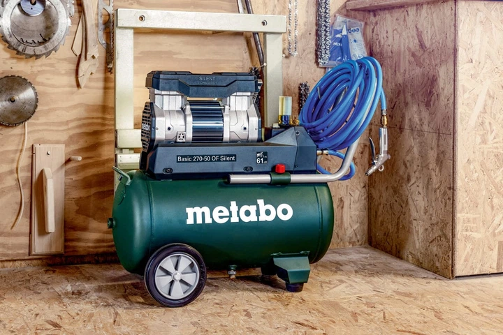 Воздушный компрессор Metabo Basic 270-50 OF Silent 50 л (601594000) - Фото 6 Воздушный компрессор Metabo Basic 270-50 OF Silent 50 л (601594000) - изображение 6