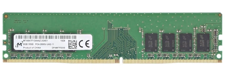 Модуль памяти Micron DDR4 8Gb 2666 (MTA8ATF1G64AZ-2G6E1) Б/у - Фото 1 Модуль памяти Micron DDR4 8Gb 2666 (MTA8ATF1G64AZ-2G6E1) Б/у - изображение 1