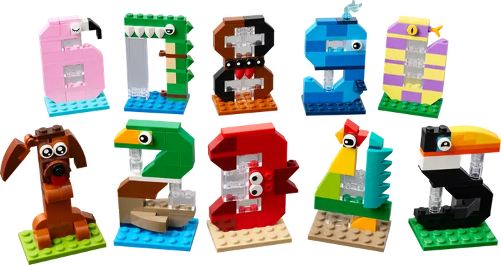 Zestaw klocków LEGO Urodzinowe cyferki, 281 el. 40807 (5702017830810) - obraz 2