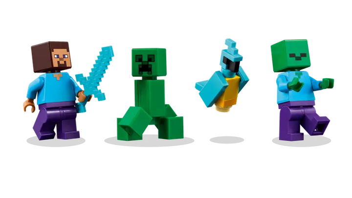 Zestaw klocków LEGO Minecraft Dom TNT w dżungli, 287 el. 21275 (5702017815497) - obraz 3