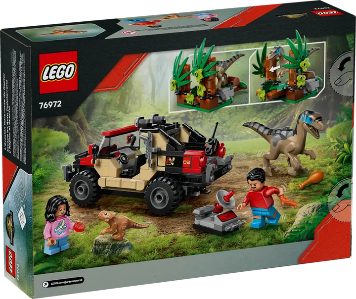 Конструктор LEGO Jurassic World Втеча від раптора по бездоріжжю, 285 ел. 76972 (5702017812779) - зображення 1