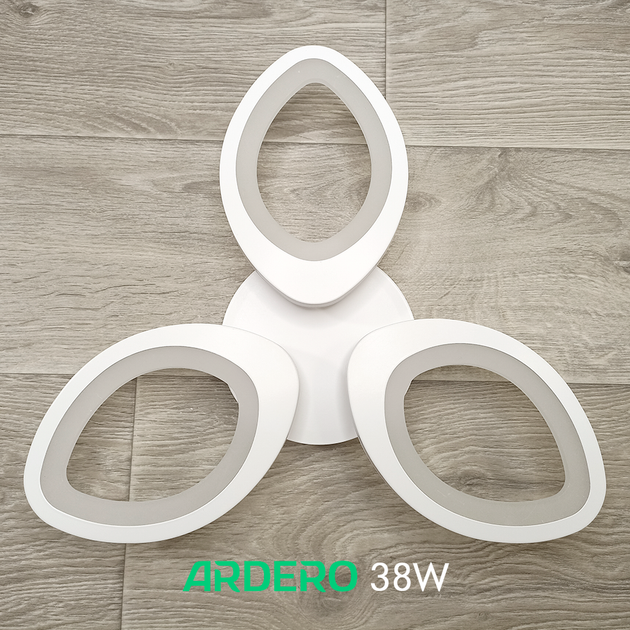 LED люстра Ardero AL6153 ARD 38W SOFI 3230Lm 5000K лепестковая белая (светильник без пульта) Ø540х70мм - изображение 2