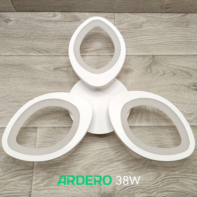 LED люстра Ardero AL6153 ARD 38W SOFI 3230Lm 5000K лепестковая белая (светильник без пульта) Ø540х70мм - изображение 6
