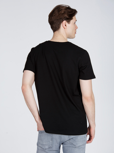 T-shirt męski bawełniany Cross Jeans 15250-020 XL Czarny (8699438699812) - obraz 2
