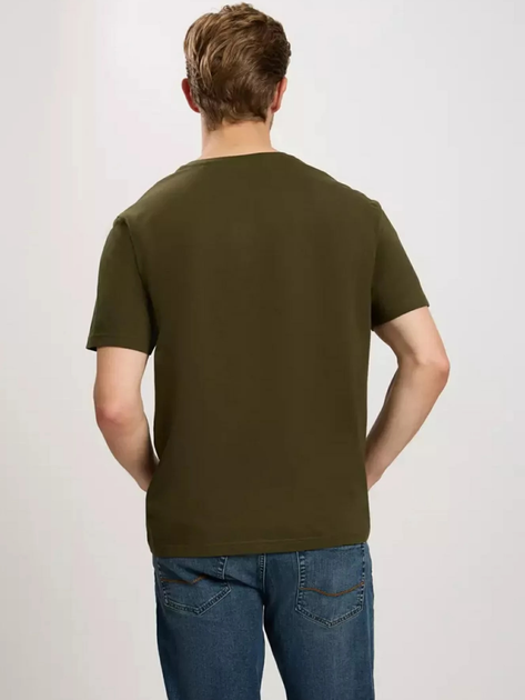 Футболка бавовняна довга чоловіча Cross Jeans 16054-002 S Хакі (8697319727777) - зображення 2