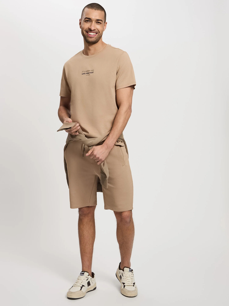 T-shirt męski bawełniany Cross Jeans 16056-383 2XL Beżowy (8697319727968) - obraz 3