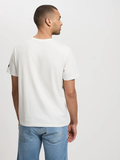 T-shirt męski bawełniany Cross Jeans 16063-028 L Ecru (8697319728545) - obraz 2