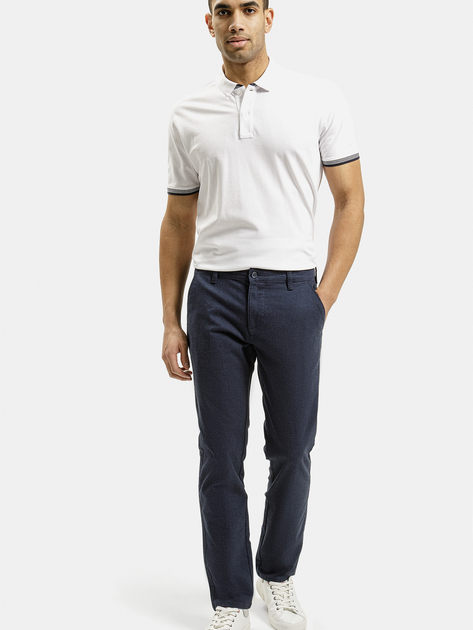 Koszulka polo męska Cross Jeans 16070-008 M Biała (8697319750980) - obraz 3