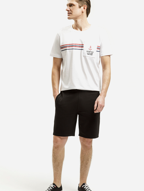 T-shirt męski bawełniany z nadrukiem Cross Jeans 16077-008 L Biały (8697319751154) - obraz 3