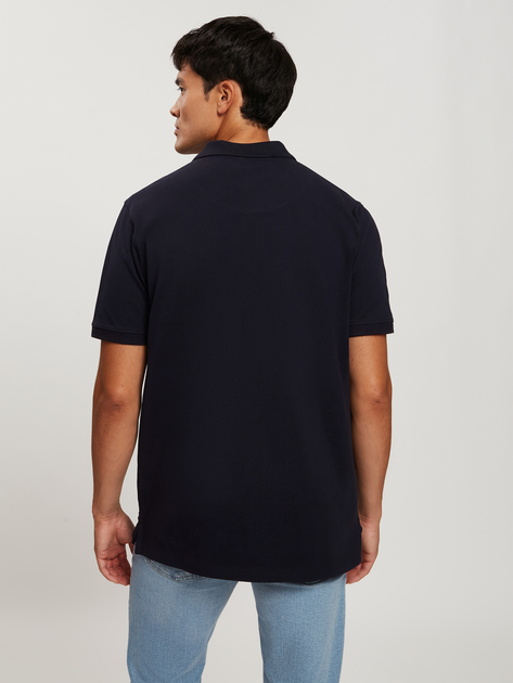 Поло довге чоловіче Cross Jeans 16087-001 M Темно-синє (8697319729085) - зображення 2