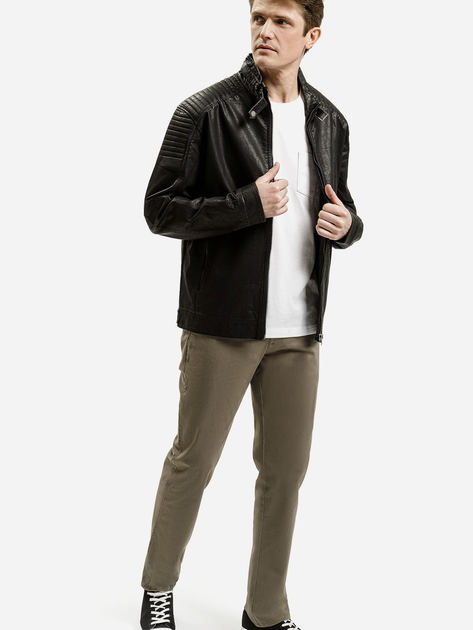Футболка бавовняна довга чоловіча Cross Jeans 16107-008 L Біла (8697319729948) - зображення 3