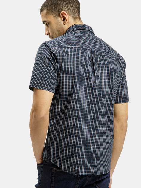 Сорочка бавовняна літня чоловіча Cross Jeans 35610-001 XL Темно-синя (8697319765106) - зображення 2