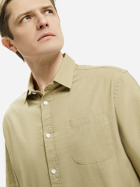 Koszula męska bawełniana z krótkim rękawem Cross Jeans 35611-002 3XL Khaki (8697319779219) - obraz 4