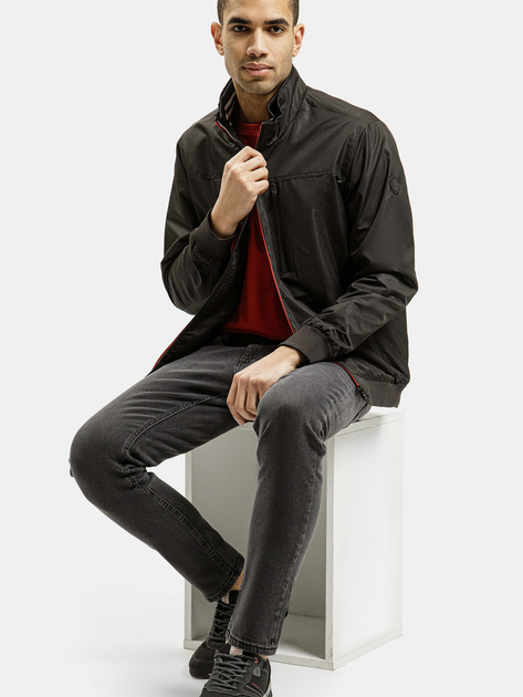 Вітрівка чоловіча Cross Jeans 40291-020 L Чорна (8697319735789) - зображення 3
