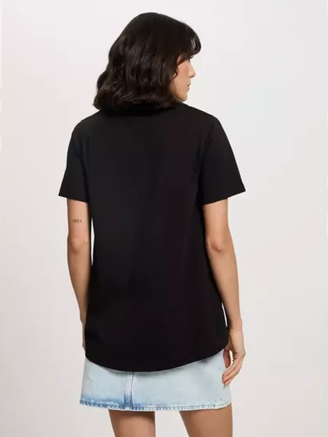 T-shirt damski bawełniany Cross Jeans 56171-020 XS Czarny (8697319732108) - obraz 2