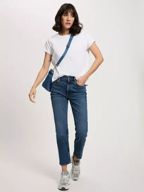 Футболка бавовняна жіноча Cross Jeans 56211-008 M Біла (8697319733273) - зображення 3
