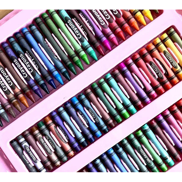 Дитячий набір Art Set для малювання на 208 предметів Рожевий для дівчаток - зображення 6