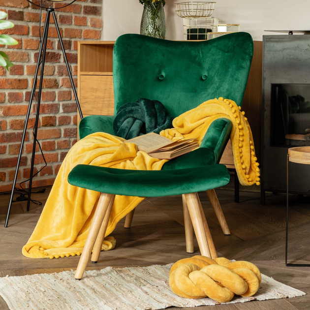Fotel tapicerowany Homla MOSS 70 x 95 cm Green (5902869925799) - obraz 7