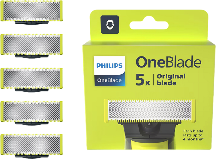 Набір змінних лез Philips OneBlade 5 шт (ZES8720689009621) - зображення 1