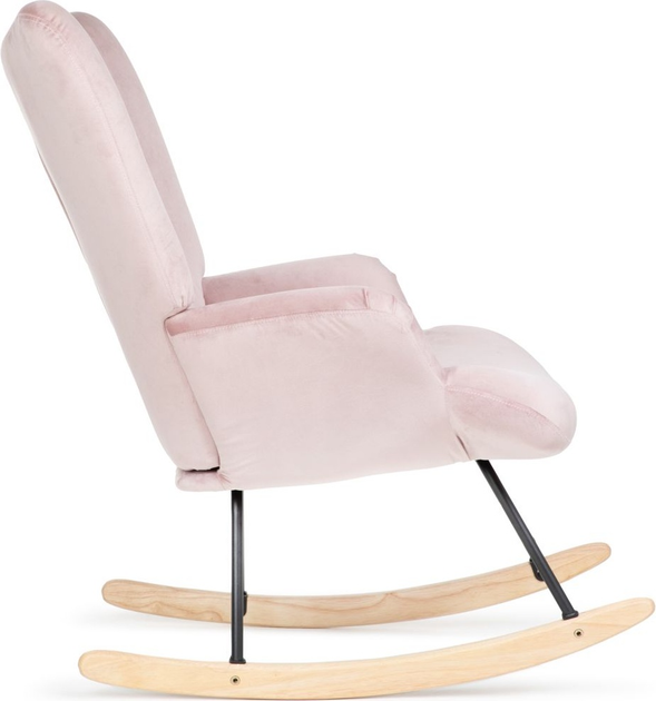 Fotel bujany Homla MOSS 72 x 73 x 92 cm Pink (5904183856735) - obraz 3
