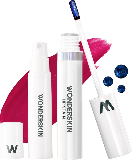 Zestaw Wonderskin Wonder Blading Żelowa maseczka do ust Darling 4 ml + Aktywator w sprayu 5 ml (850007254179) - obraz 1