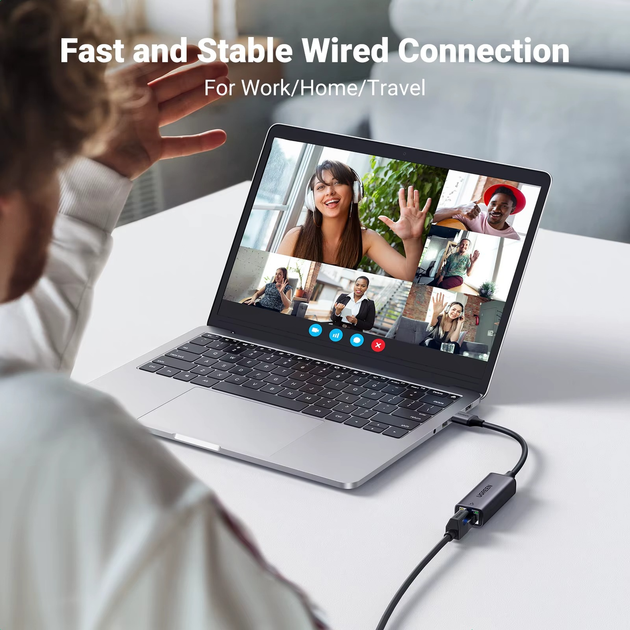 Сетевой адаптер UGREEN CM209 USB-A Gigabit Ethernet Adapter RJ45 1000mb/s - изображение 5