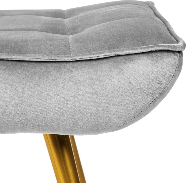 Fotel tapicerowany Homla VINNIS z podnóżkiem 96 x 69 x 82 cm Grey (5904183856681) - obraz 6