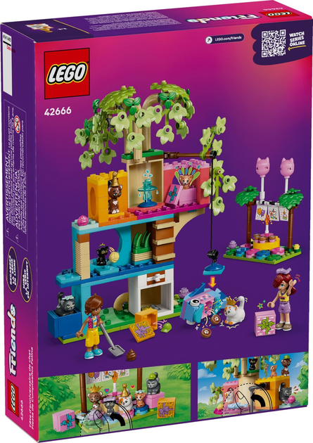 Конструктор LEGO Friends Вечірка з нагоди дня народження кота та будиночок на дереві 321 деталь (42666)  - зображення 1