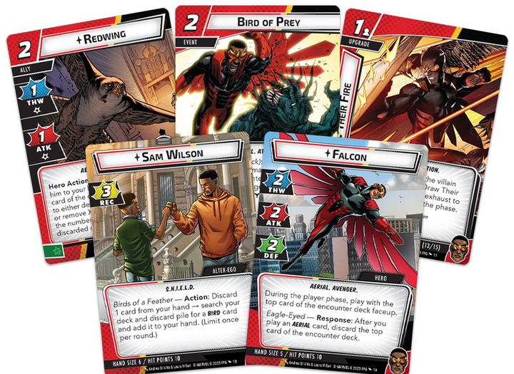 Dodatek do gry Fantasy Flight Games Marvel Champions Hero Pack Falcon MC53 (841333128647) - obraz 3
