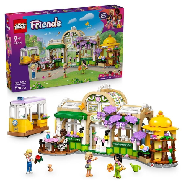 Конструктор LEGO Friends Зелене кафе та квітковий магазин 1138 елементів (42671) (5702017815343) - зображення 2
