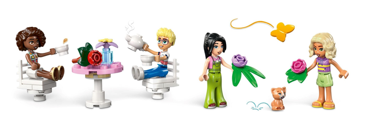 Zestaw klocków LEGO Friends Zielona kawiarnia i kwiaciarnia 1138 elementów (42671) - obraz 12