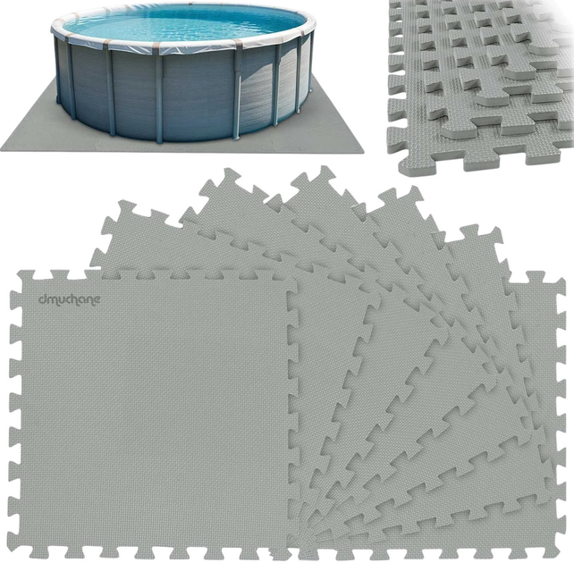 Mata piankowa pod basen Dmuchane puzzle 50 x 50 cm 8 szt (5903890620189) - obraz 2