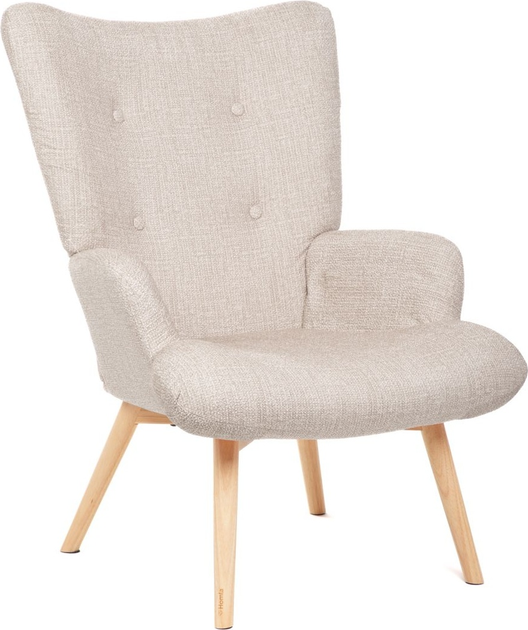 Fotel tapicerowany Homla MOSS POP 70 x 95 cm Beige (5904183882796) - obraz 1