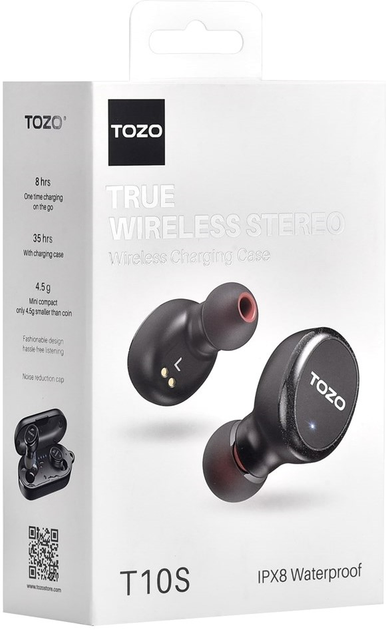 Słuchawki TOZO T10S Black (6971681315377) - obraz 9
