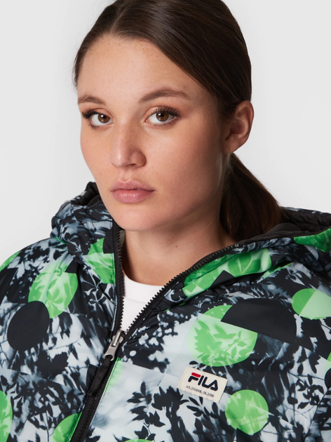 Kurtka zimowa damska Fila Titisee Reversible Oversized Puff Jacket FAW0243-80001 S Czarna (4064556333360) - obraz 8