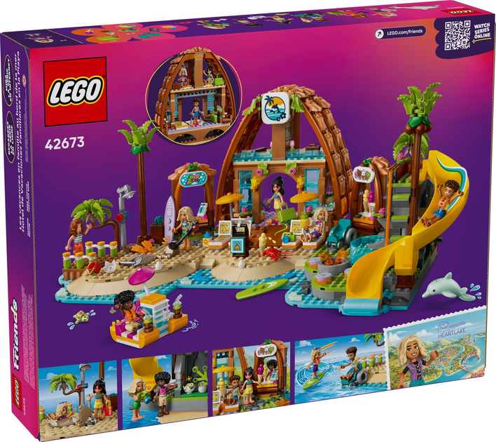 Конструктор LEGO Friends Сімейний пляжний відпочинок 1140 елементів (42673)  - зображення 14