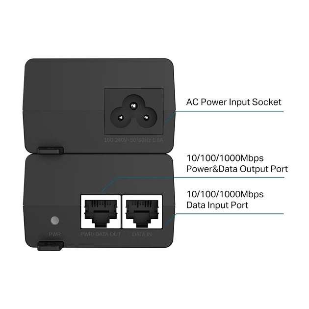 Інжектор PoE+ TP-Link POE160S - Фото 3 Інжектор PoE+ TP-Link POE160S - зображення 3