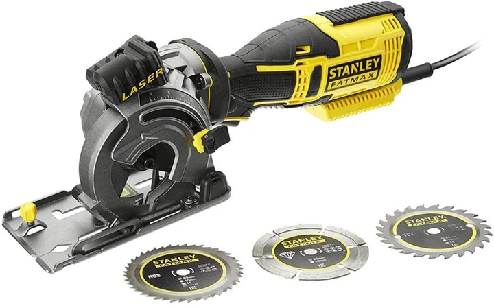 Пила циркулярна компактна мережева Stanley FatMax 650 Вт, 4500 об/хв FME380K - зображення 2