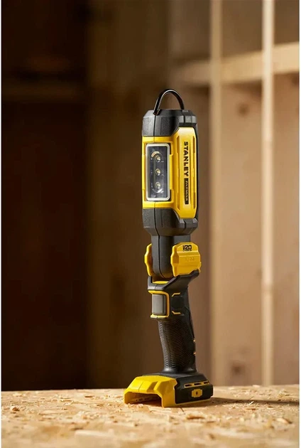 Фонарь светодиодный аккумуляторный Stanley FatMax 18В XR Li-Ion (V20) 350-700 люмен SFMCL050B - Фото 4 Фонарь светодиодный аккумуляторный Stanley FatMax 18В XR Li-Ion (V20) 350-700 люмен SFMCL050B - изображение 4