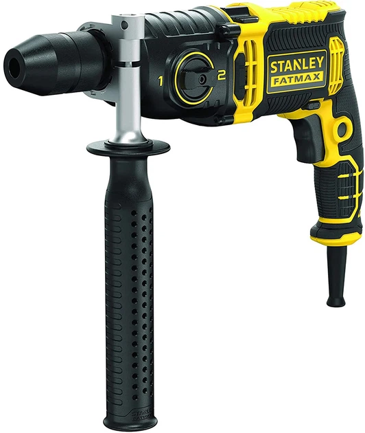 Дрель сетевая ударная Stanley FatMax 1100 Вт, 69 Нм, 3200 об/мин, 54400 уд/мин FMEH1100K - Фото 1 Дрель сетевая ударная Stanley FatMax 1100 Вт, 69 Нм, 3200 об/мин, 54400 уд/мин FMEH1100K - изображение 1