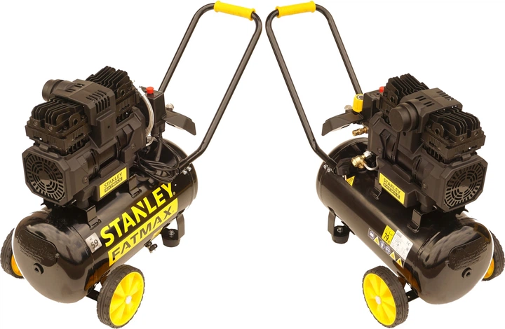 Компресор повітряний поршневий Stanley Fatmax 1.1кВт, 160л/хв, 24л, 8 Бар FMXCMS1524HE - Фото 2 Компресор повітряний поршневий Stanley Fatmax 1.1кВт, 160л/хв, 24л, 8 Бар FMXCMS1524HE - зображення 2