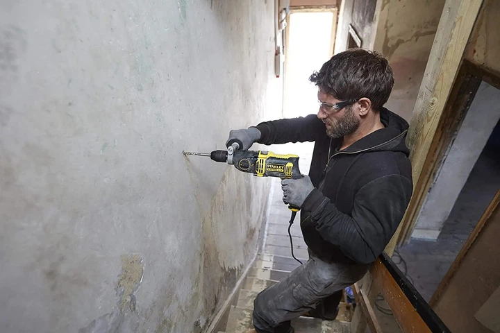 Дрель сетевая ударная Stanley FatMax 1100 Вт, 69 Нм, 3200 об/мин, 54400 уд/мин FMEH1100K - Фото 7 Дрель сетевая ударная Stanley FatMax 1100 Вт, 69 Нм, 3200 об/мин, 54400 уд/мин FMEH1100K - изображение 7